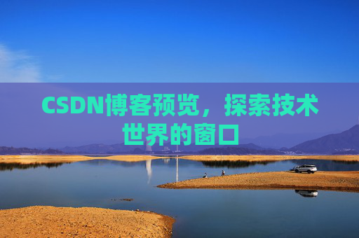 CSDN博客预览,探索技术世界的窗口